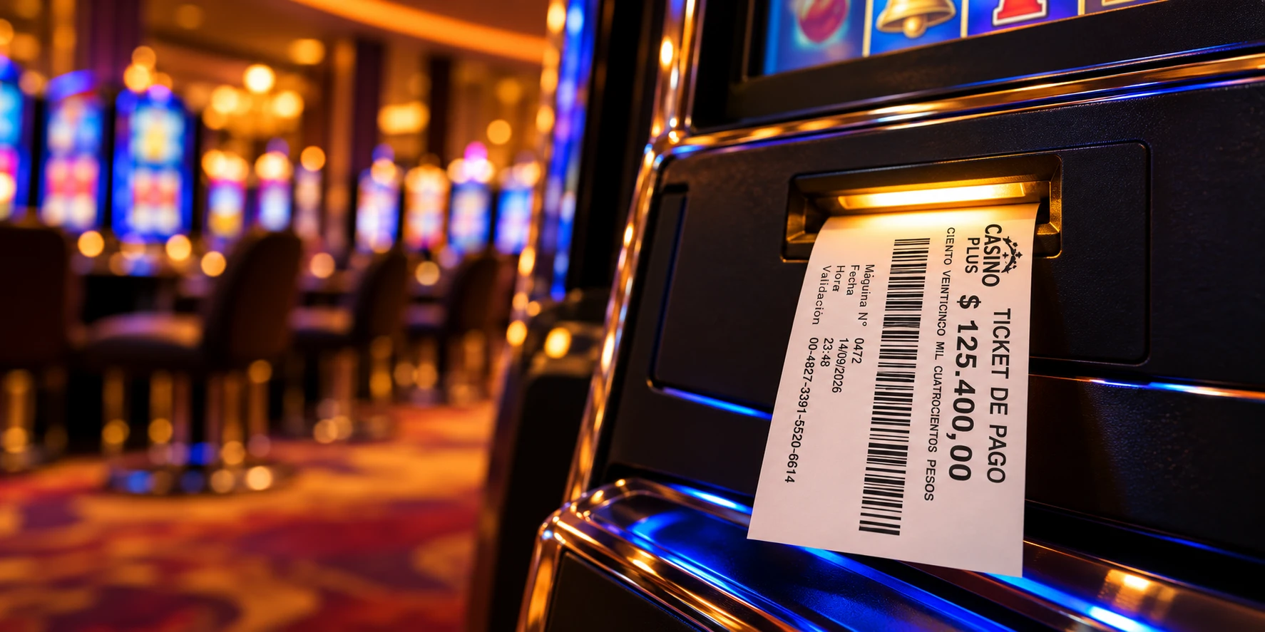 Tickets TITO para casinos